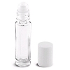 Roll-On Glass Bottle with White Cap